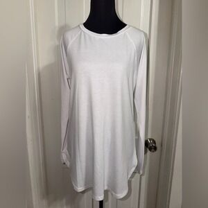 NWT womens size small new choice Women's White Long Sleeve Top, shirt layering